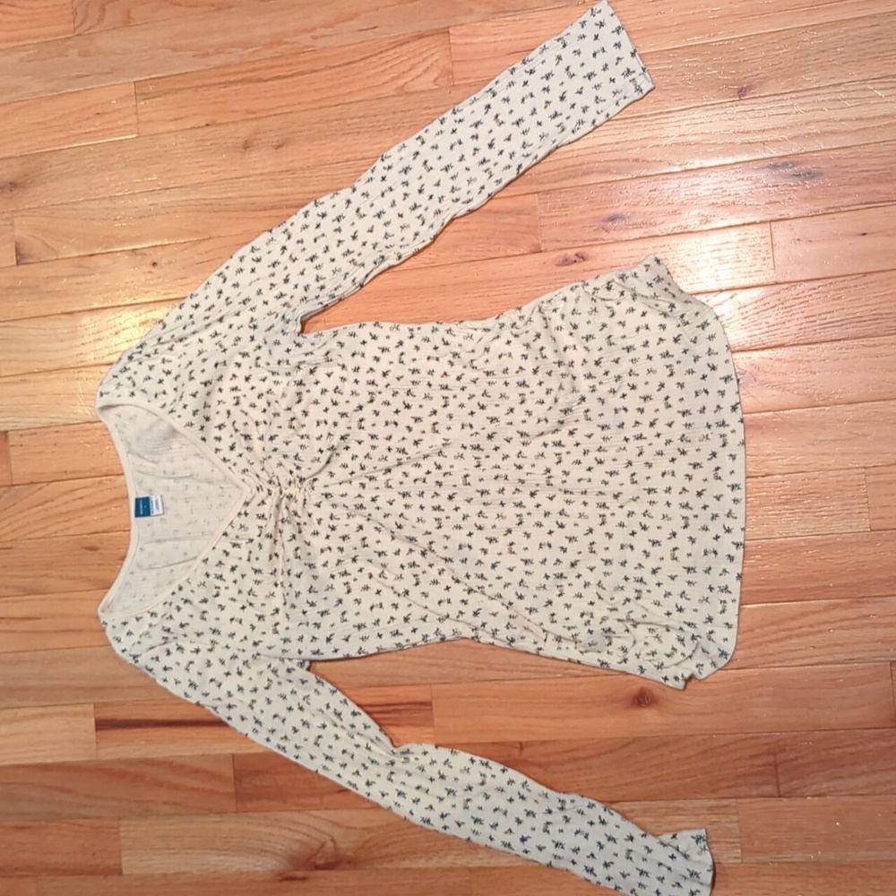 Ditsy Floral Ribbed Maternity Top